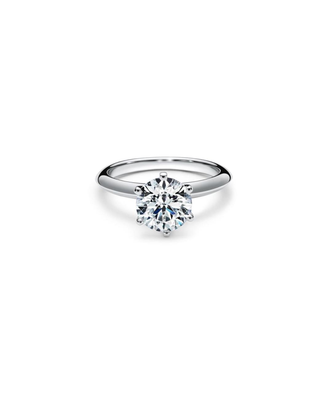 TIFFANY&CO Белое платиновое кольцо, фото 8