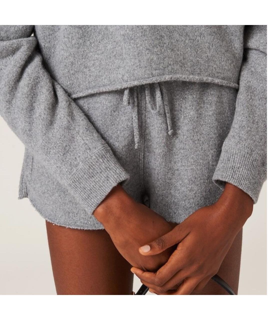 MIU MIU Серые шорты, фото 4