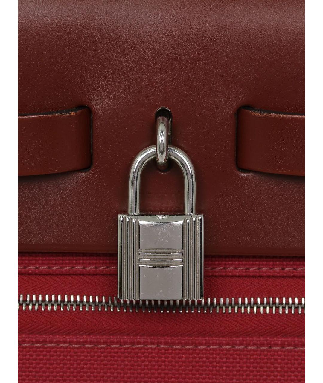 HERMES Красная кожаная сумка через плечо, фото 7