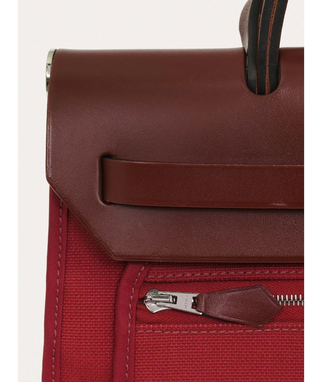 HERMES Красная кожаная сумка через плечо, фото 6