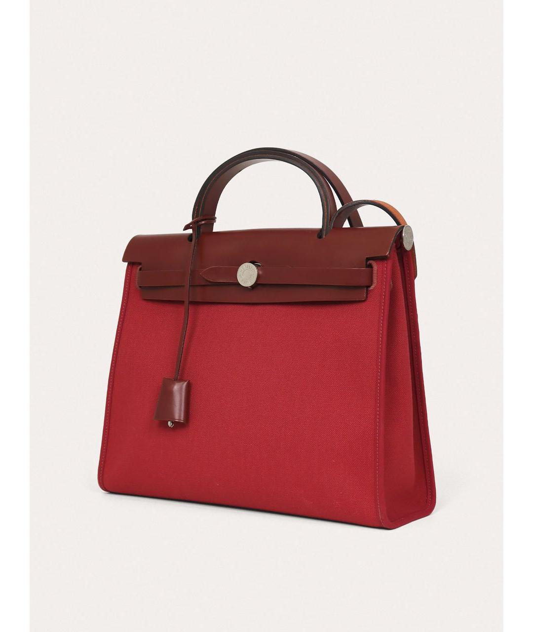 HERMES Красная кожаная сумка через плечо, фото 2