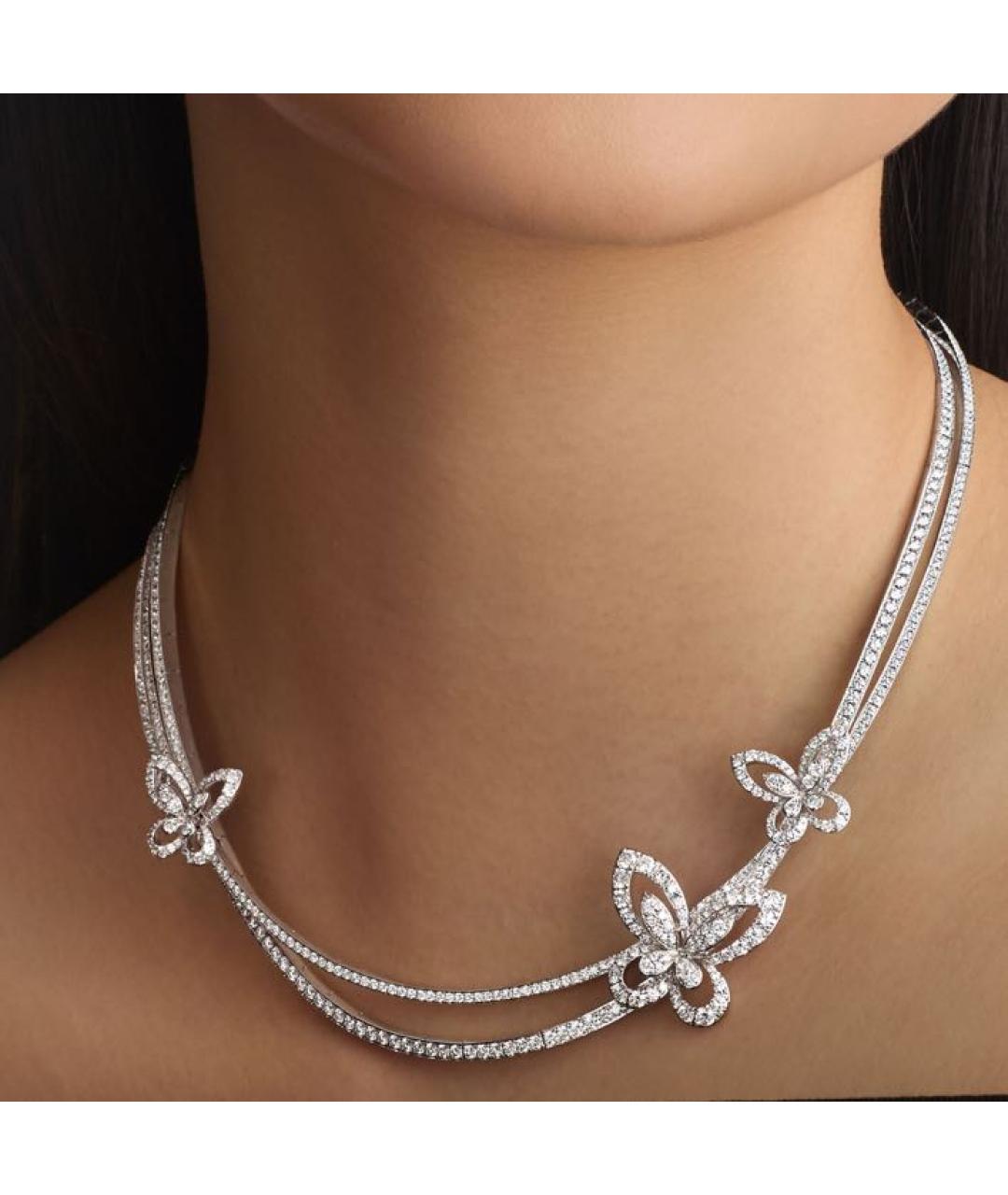 GRAFF Серебряное платиновое колье, фото 2