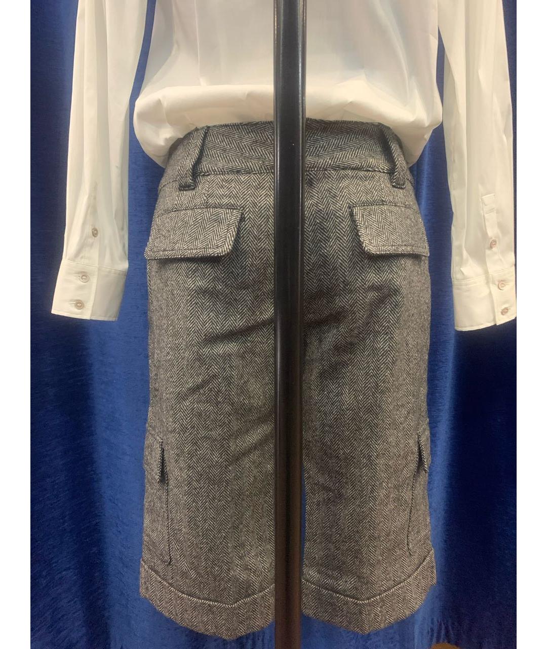 BURBERRY Серые шерстяные бриджи, фото 3