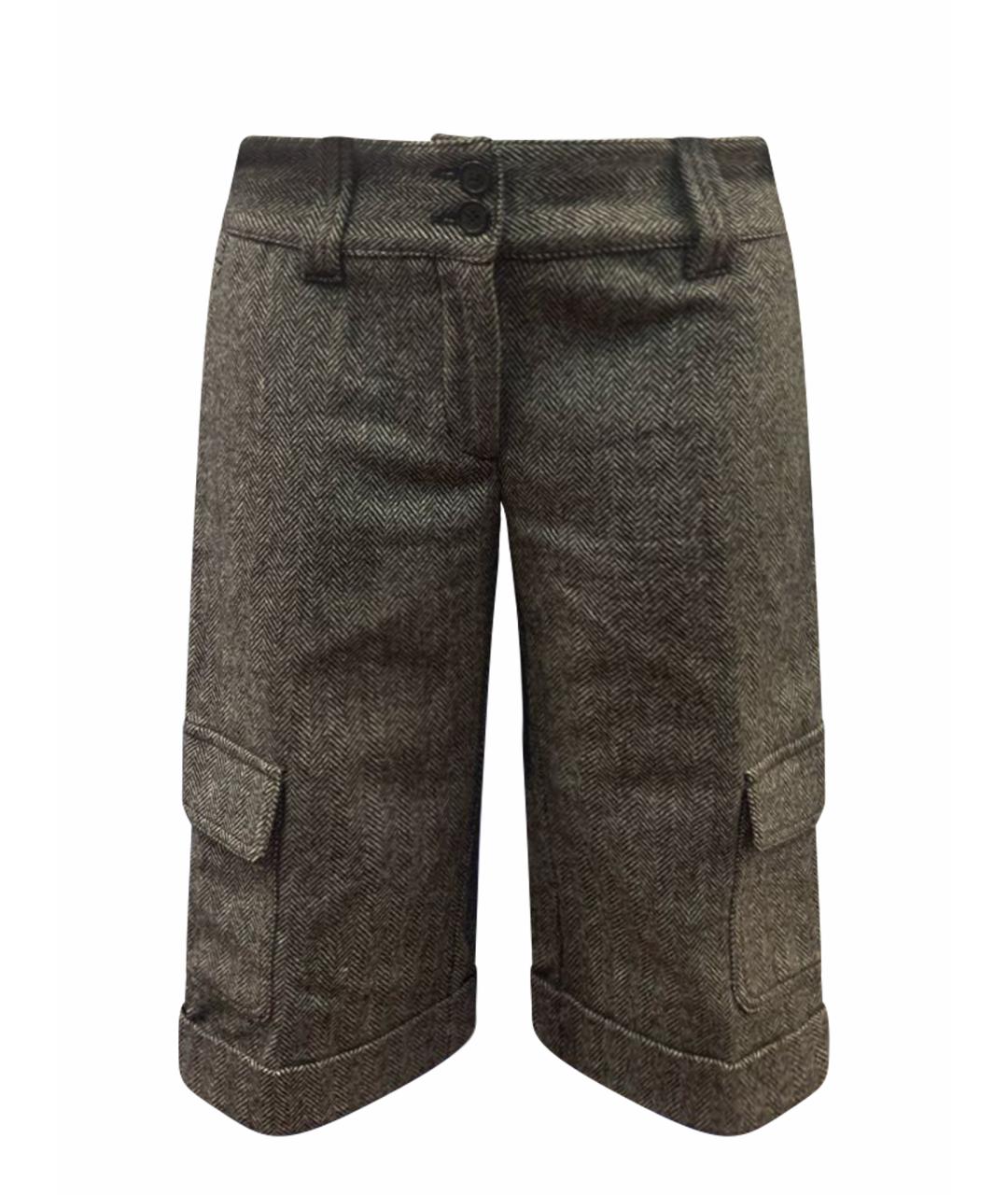 BURBERRY Серые шерстяные бриджи, фото 1