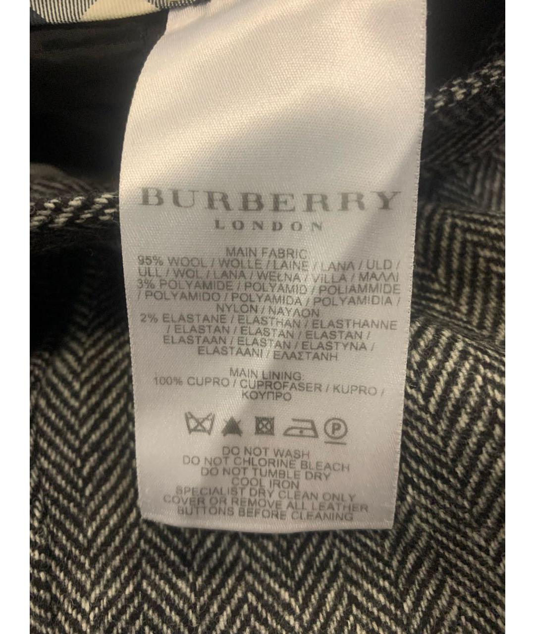 BURBERRY Серые шерстяные бриджи, фото 6