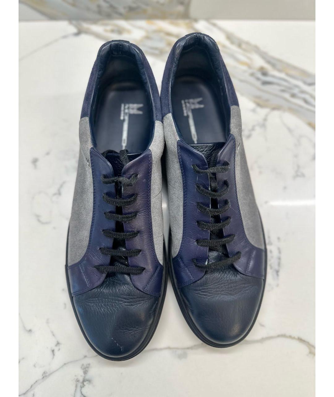 Moresque Темно-синие замшевые низкие ботинки, фото 2