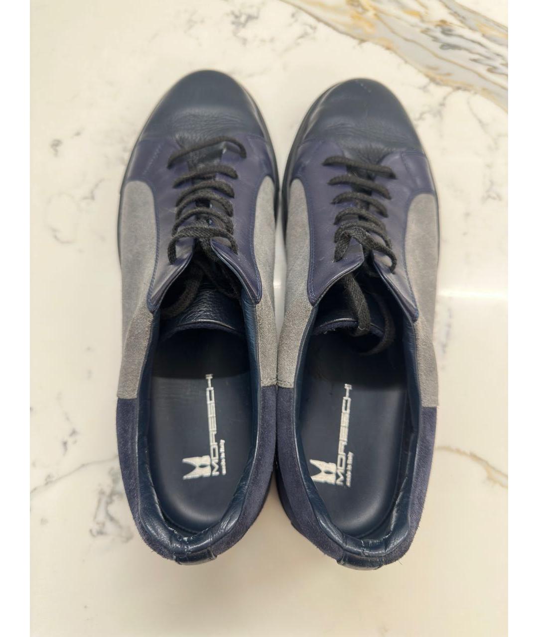 Moresque Темно-синие замшевые низкие ботинки, фото 3