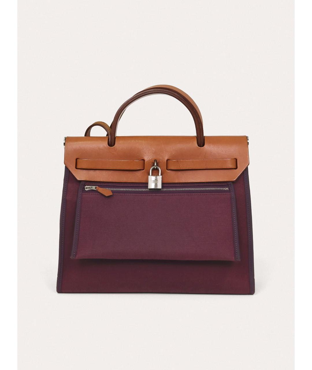 HERMES Фиолетовая кожаная сумка через плечо, фото 3