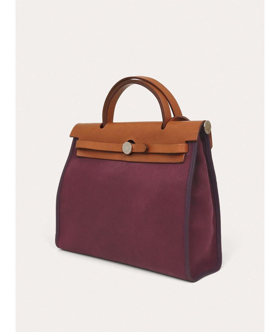 HERMES Фиолетовая кожаная сумка через плечо, фото 2