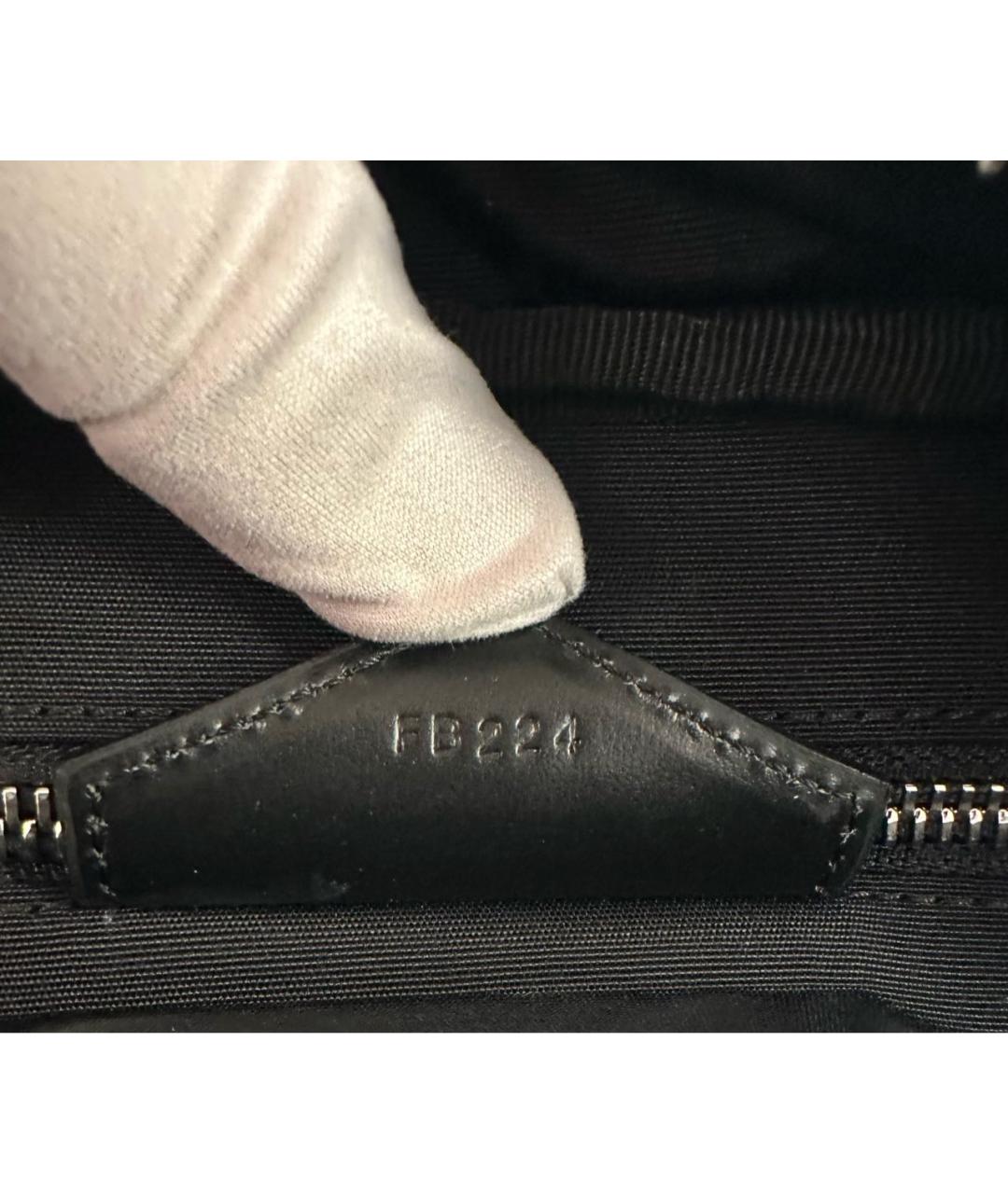 MONTBLANC Черная кожаная сумка на плечо, фото 7
