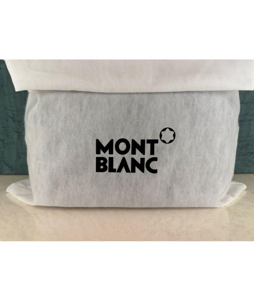 MONTBLANC Черная кожаная сумка на плечо, фото 9