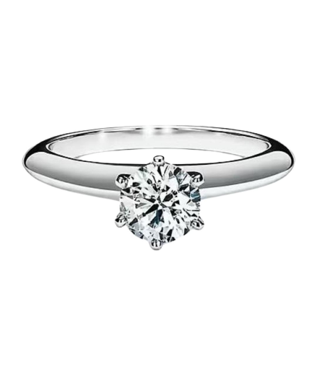 TIFFANY&CO Белое платиновое кольцо, фото 1