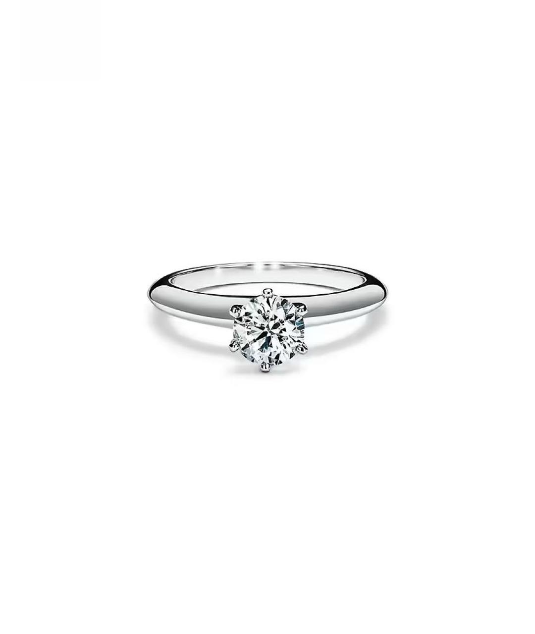 TIFFANY&CO Белое платиновое кольцо, фото 8