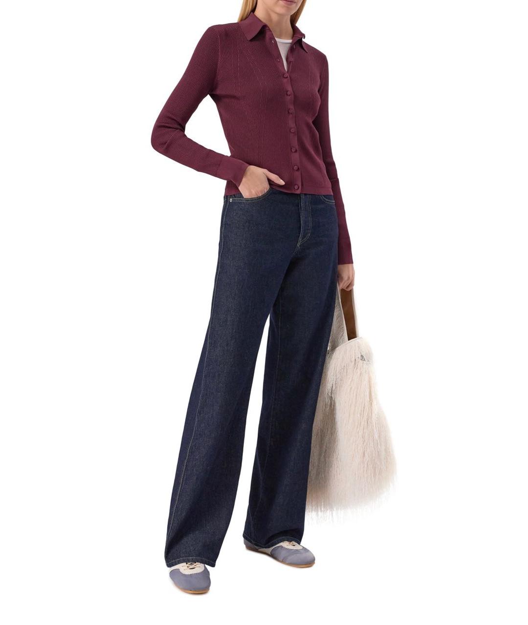 DRIES VAN NOTEN Фиолетовые кожаные кеды, фото 4