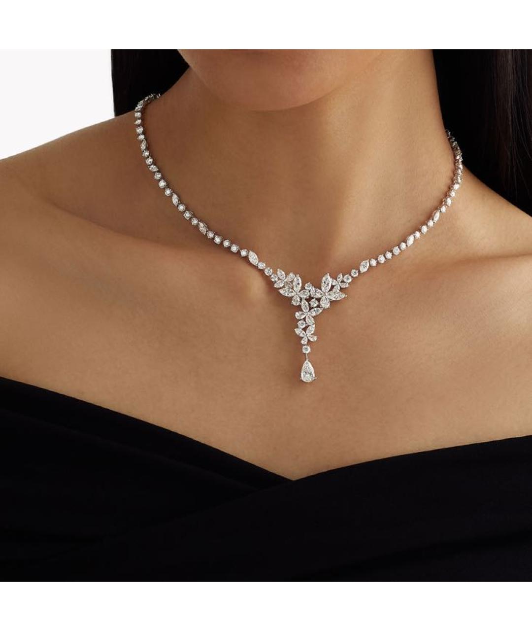 GRAFF Серебряное платиновое колье, фото 2