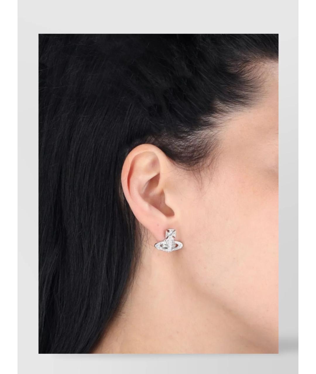 VIVIENNE WESTWOOD Серебряные металлические серьги, фото 3