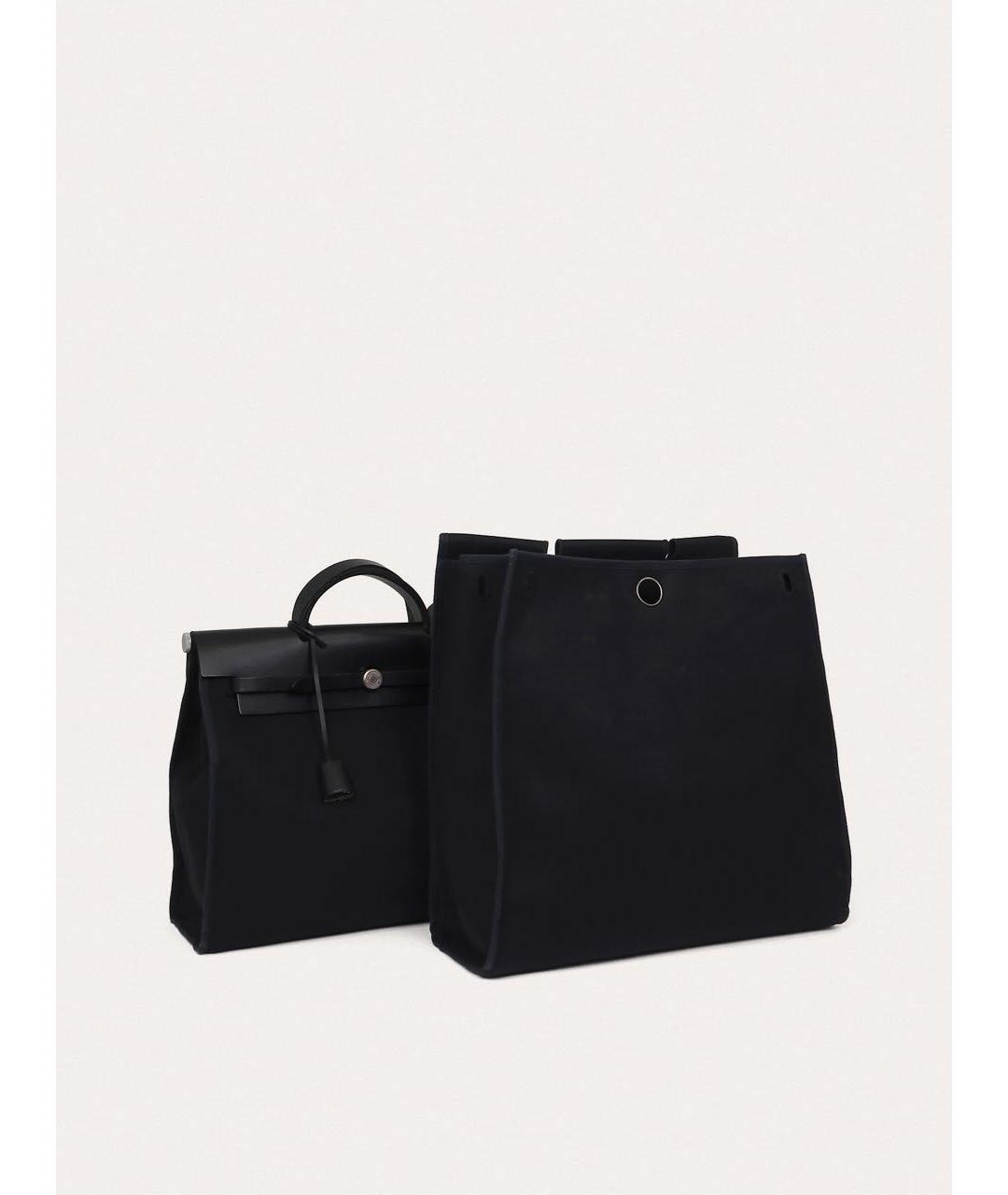 HERMES Черная кожаная сумка через плечо, фото 7