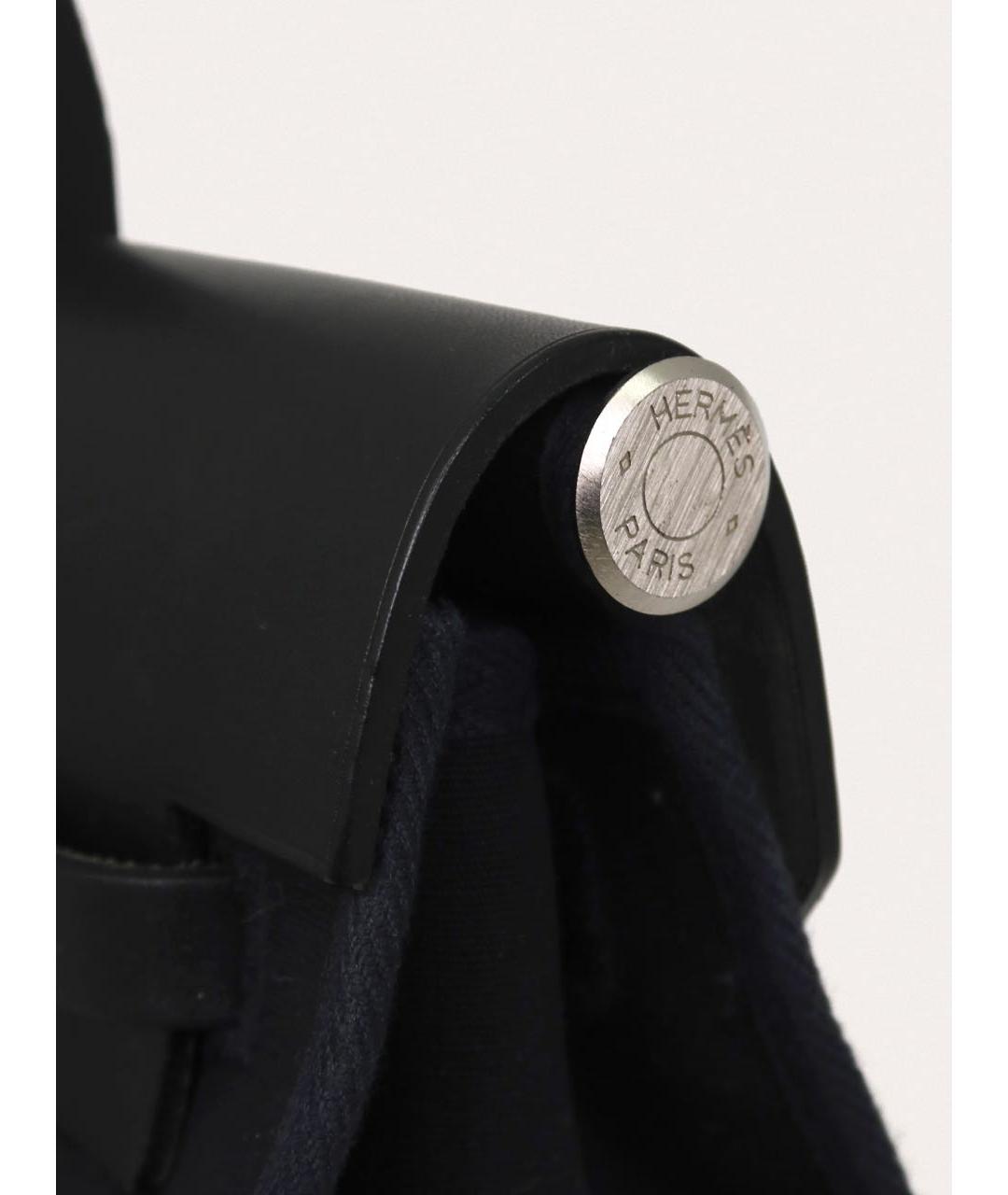 HERMES Черная кожаная сумка через плечо, фото 5