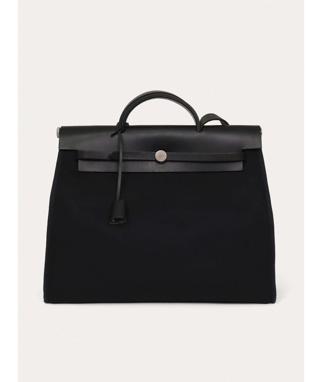 HERMES Черная кожаная сумка через плечо, фото 9