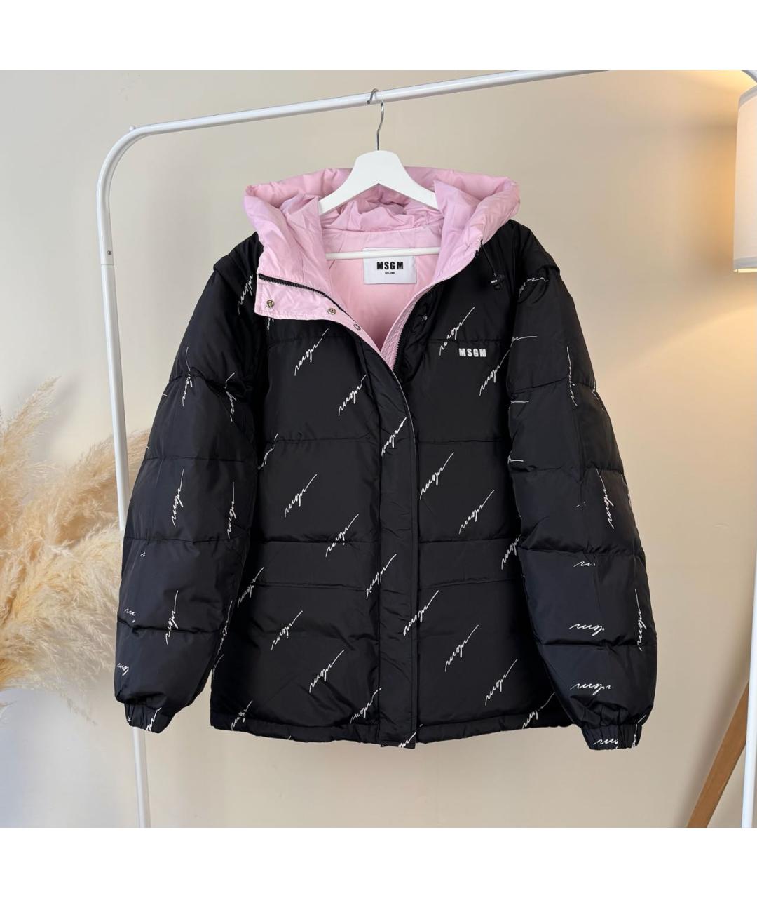 MSGM Черный пуховик, фото 2