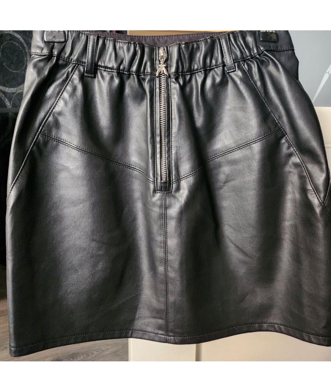 PATRIZIA PEPE Черная юбка мини, фото 2