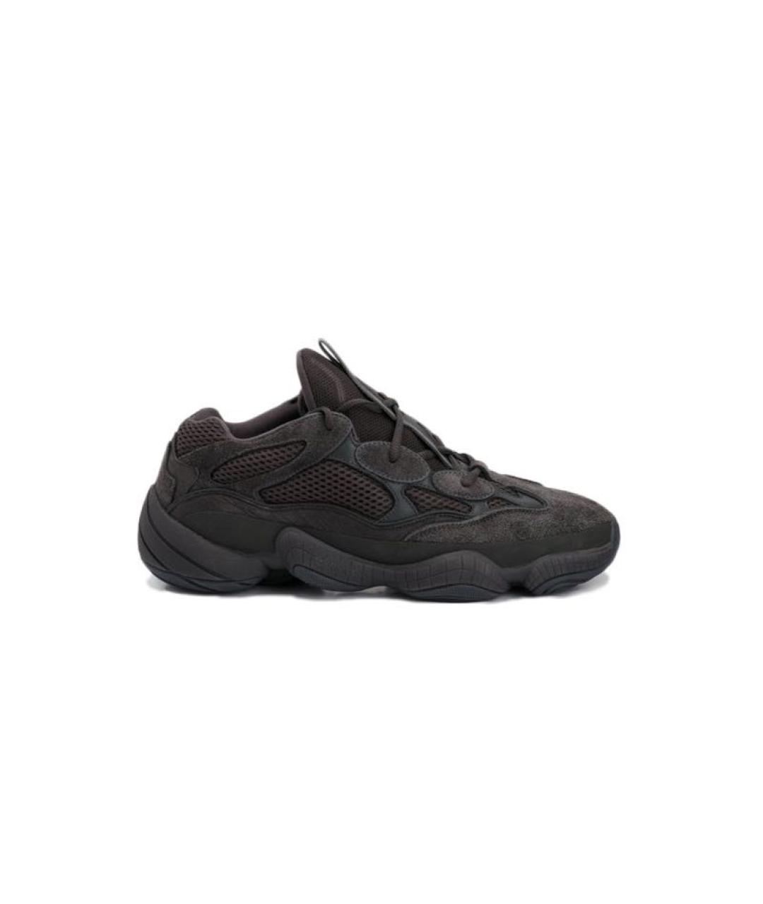 ADIDAS YEEZY Черные текстильные низкие кроссовки / кеды, фото 6