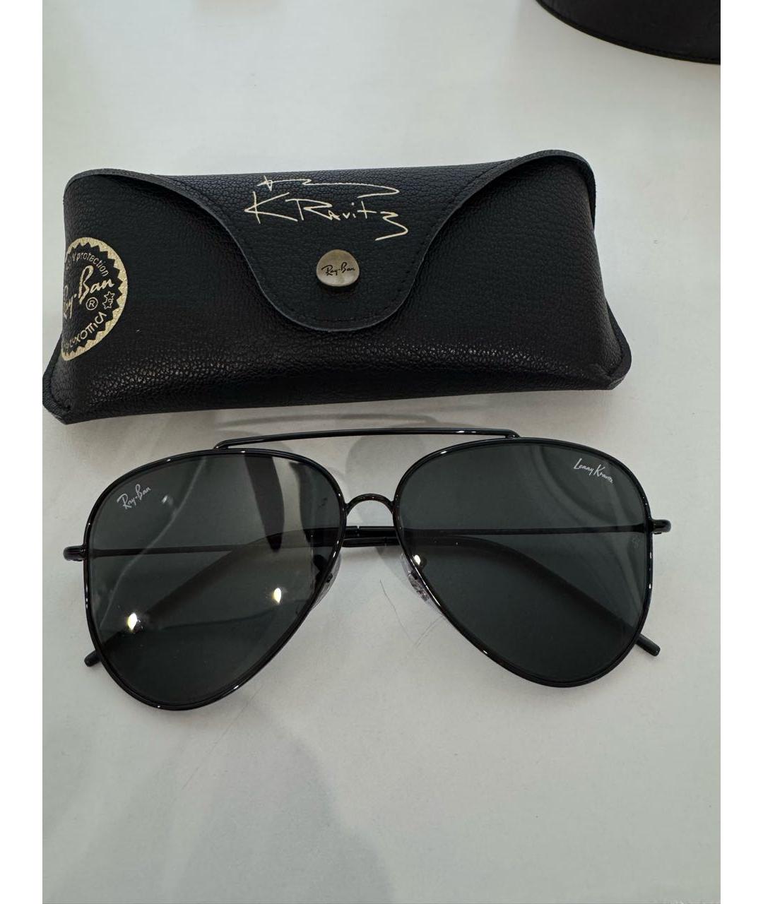 RAY BAN Черные солнцезащитные очки, фото 5