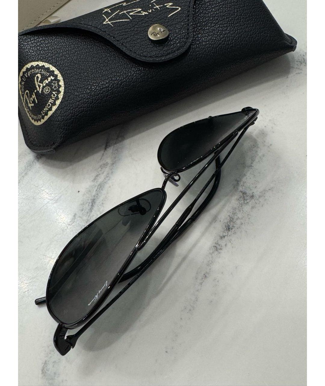 RAY BAN Черные солнцезащитные очки, фото 3