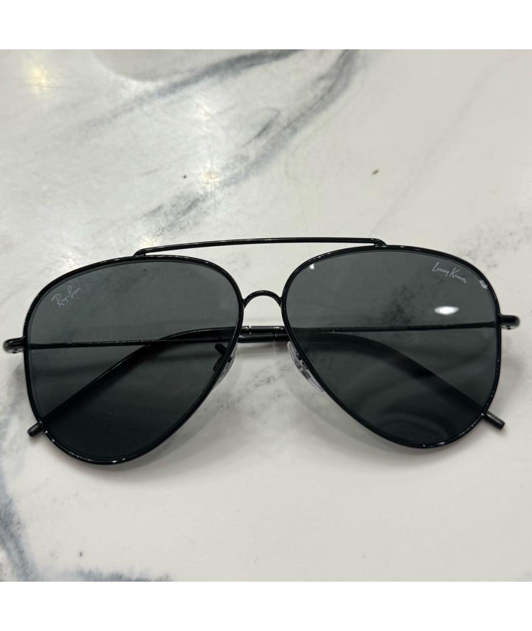 RAY BAN Черные солнцезащитные очки, фото 6