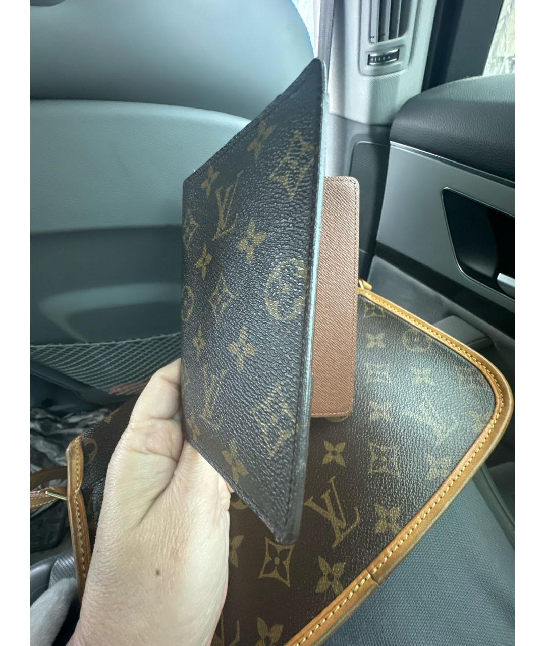 LOUIS VUITTON Коричневый кардхолдер, фото 5