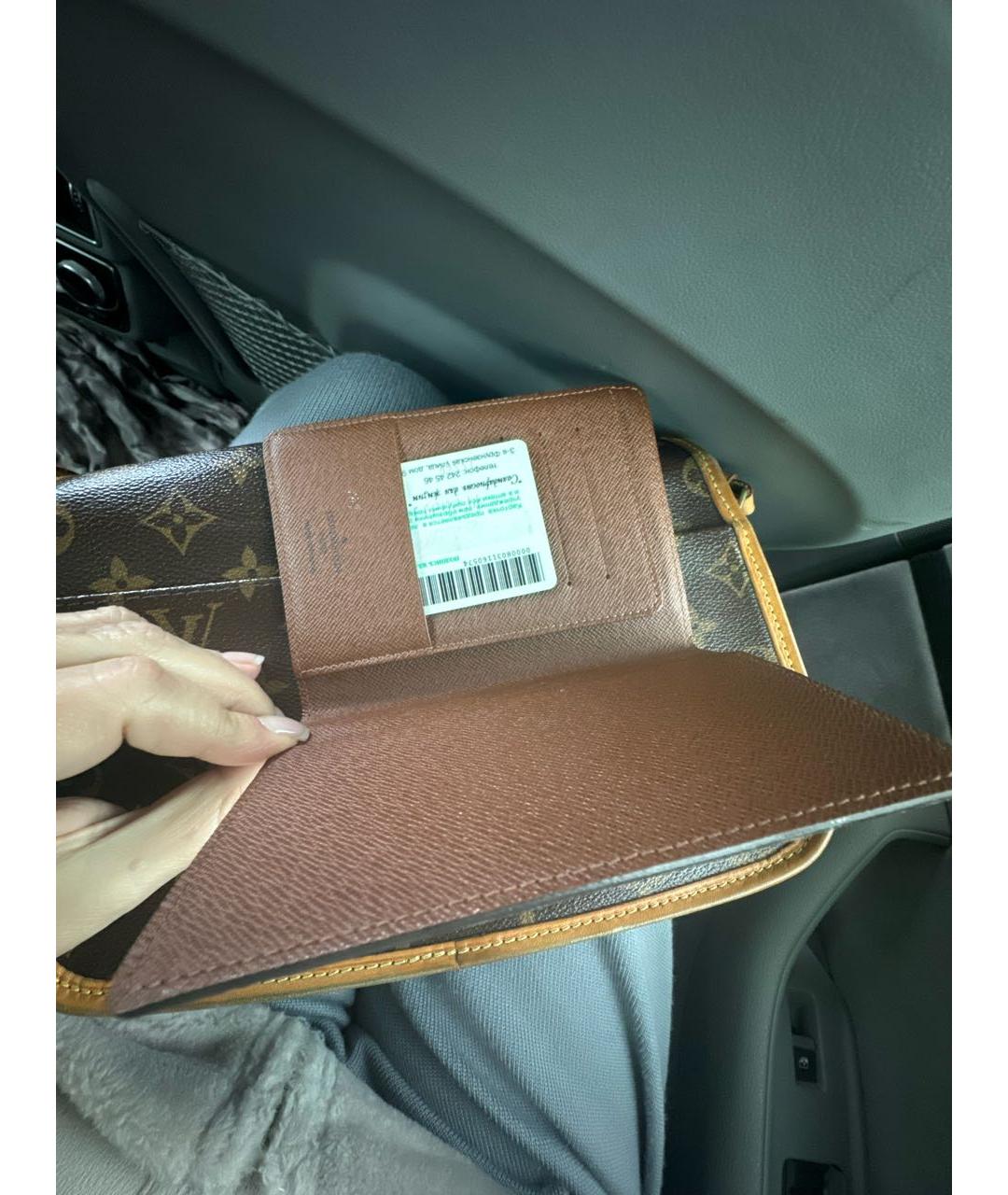 LOUIS VUITTON Коричневый кардхолдер, фото 3