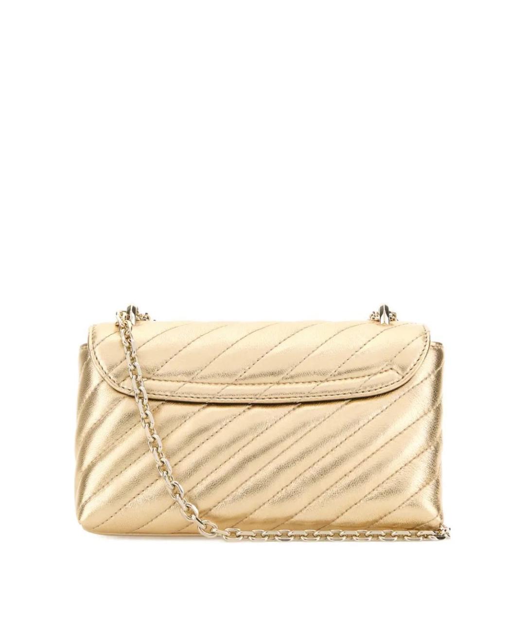 JIMMY CHOO Золотая кожаная сумка через плечо, фото 5