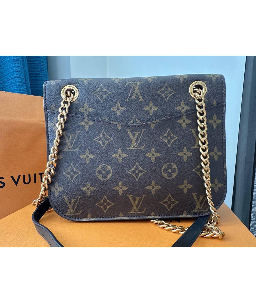 LOUIS VUITTON Коричневая сумка через плечо, фото 5