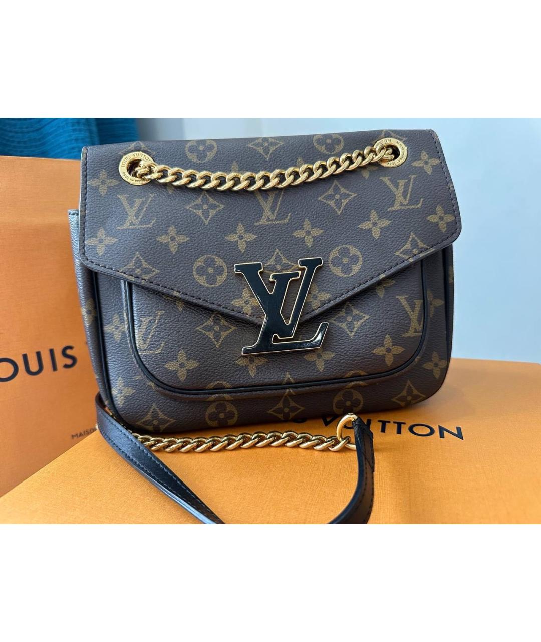 LOUIS VUITTON Коричневая сумка через плечо, фото 2