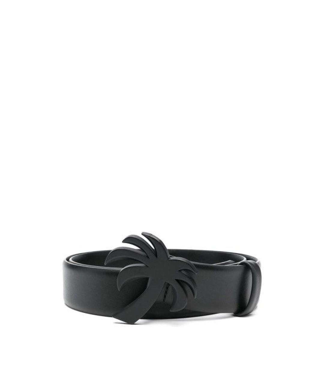 PALM ANGELS Черный кожаный ремень, фото 5