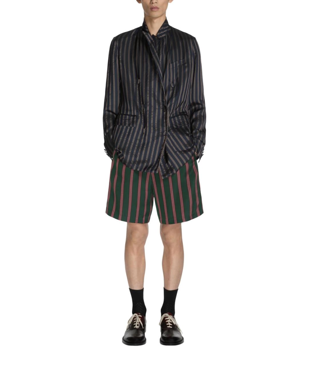 DRIES VAN NOTEN Темно-синий вискозный пиджак, фото 2