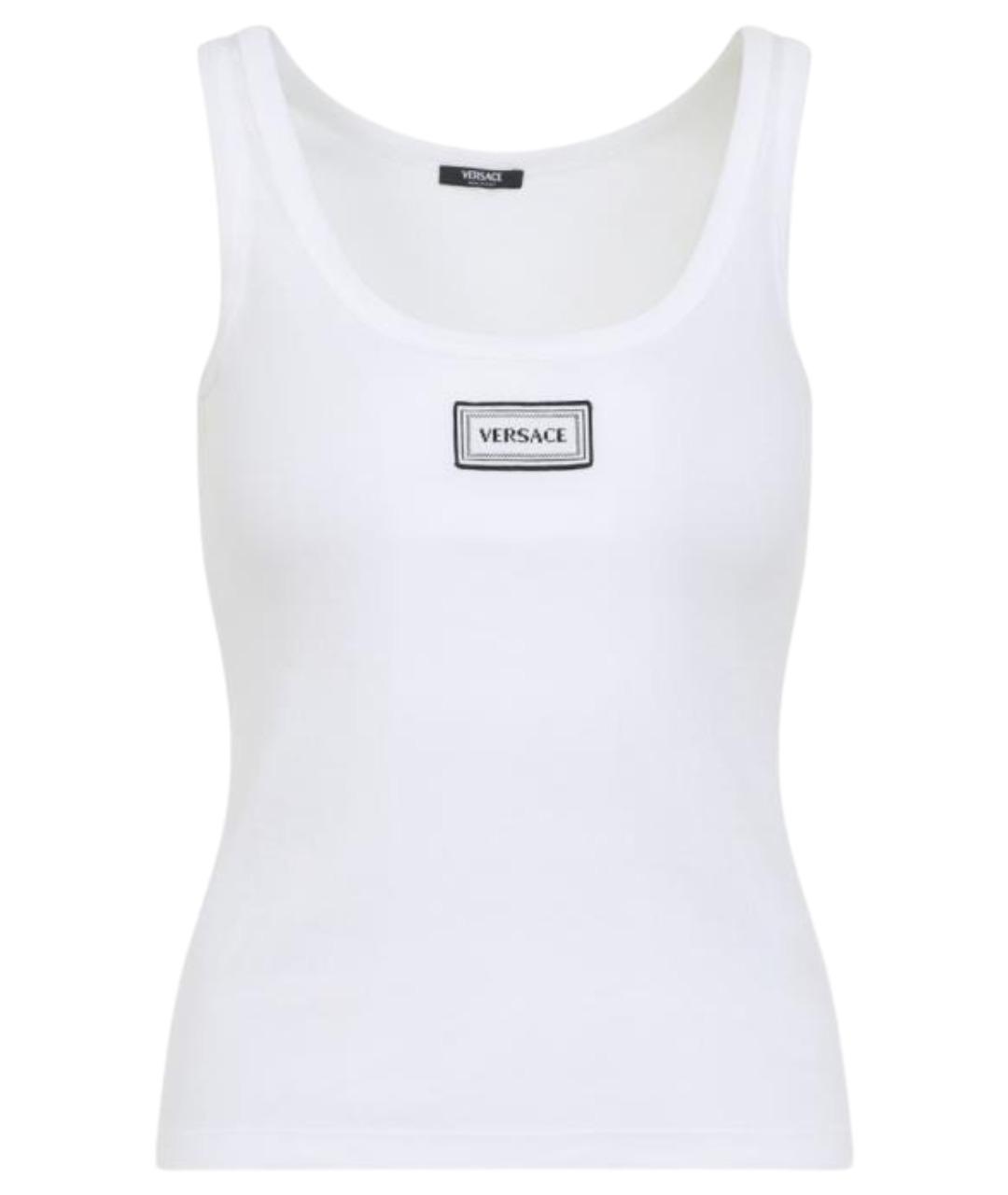 VERSACE Белая хлопковая майка, фото 1