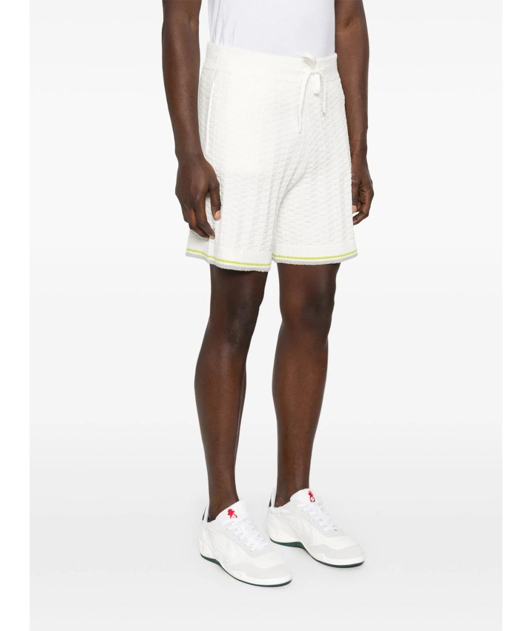 CASABLANCA Белые хлопковые шорты, фото 5
