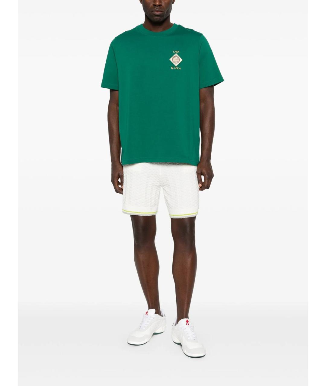 CASABLANCA Белые хлопковые шорты, фото 3