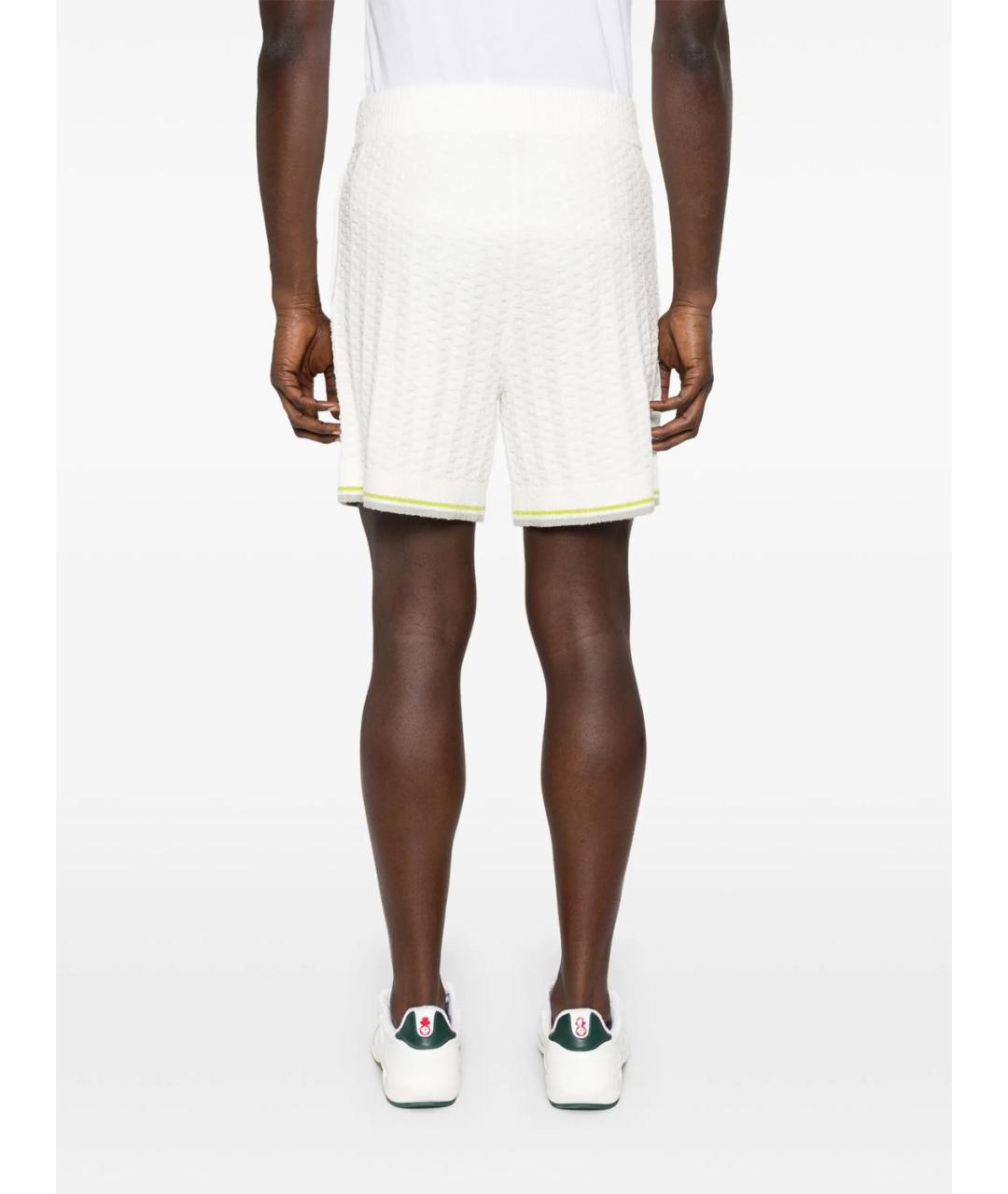CASABLANCA Белые хлопковые шорты, фото 4