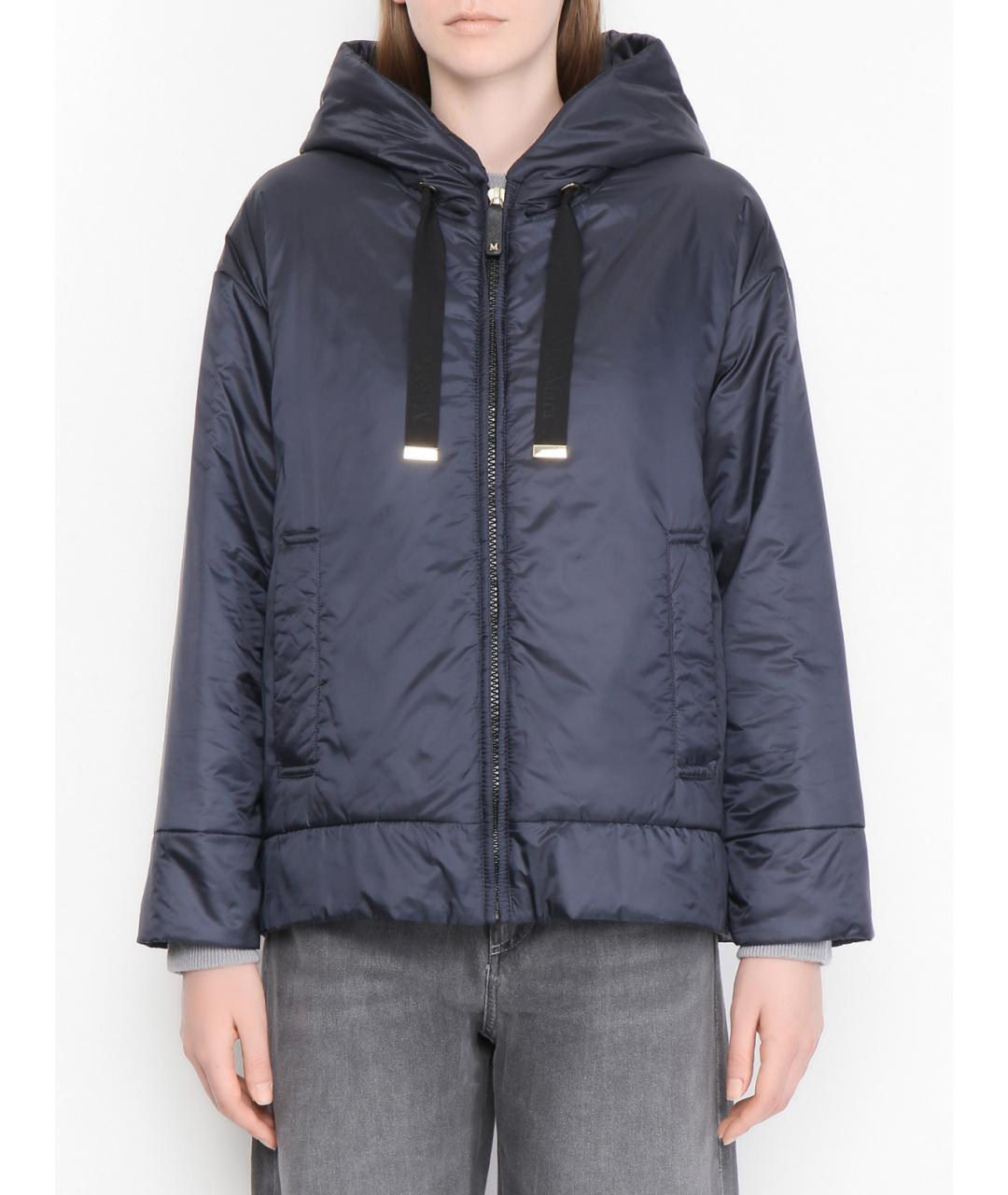 'S MAX MARA Синяя полиэстеровая куртка, фото 3