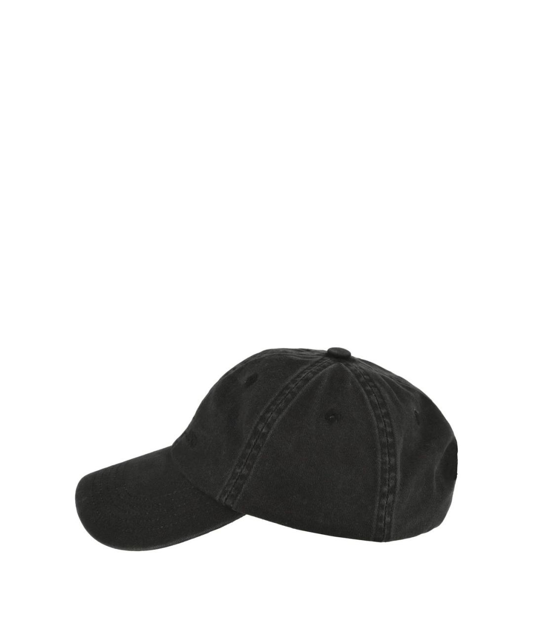 STONE ISLAND Черная хлопковая кепка/бейсболка, фото 2