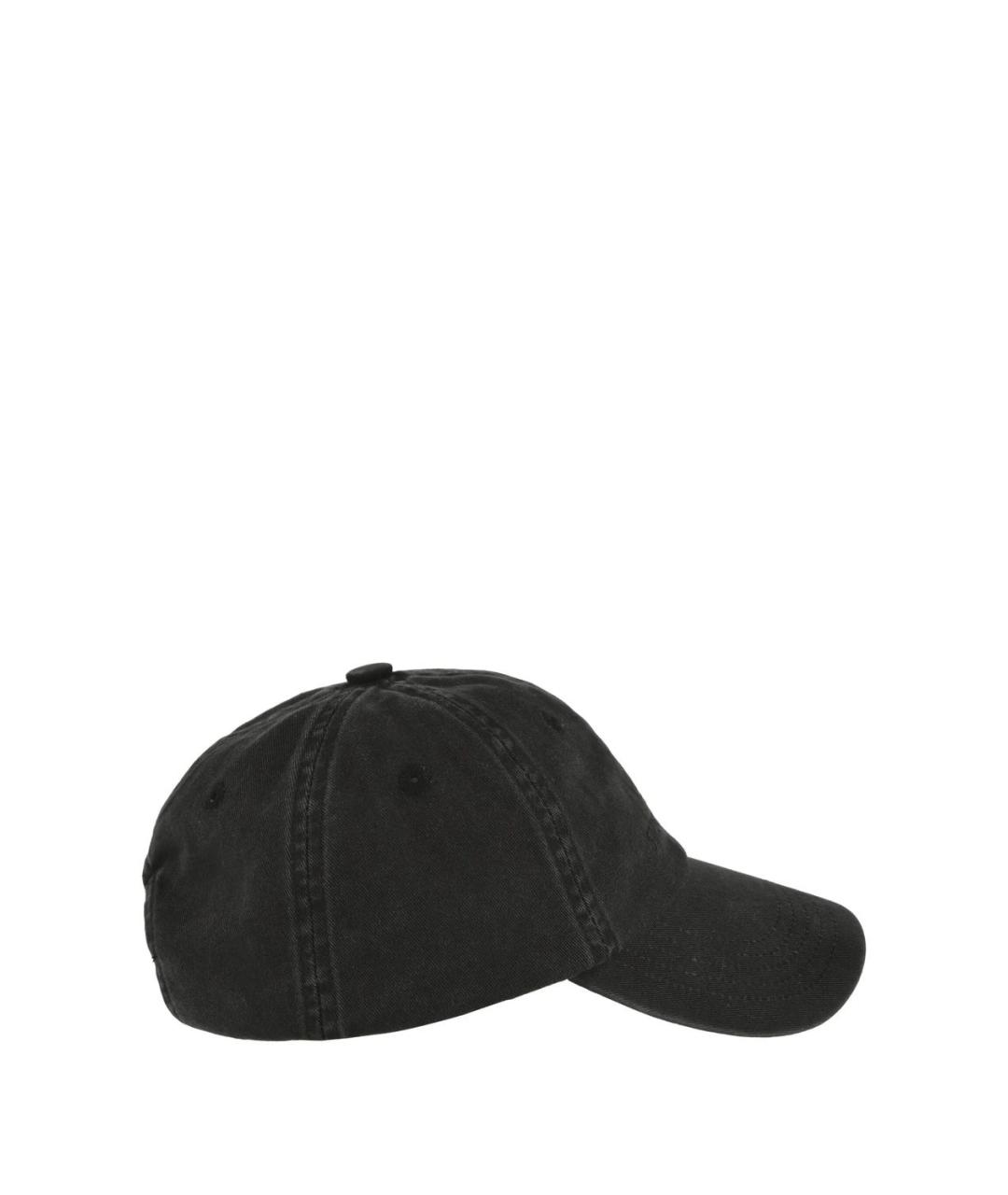 STONE ISLAND Черная хлопковая кепка/бейсболка, фото 3