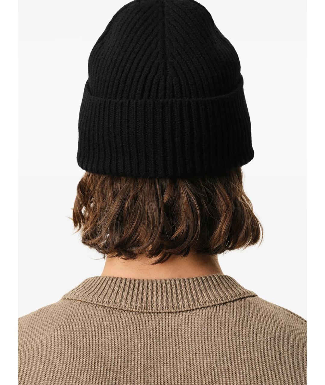 Ami Paris Черная шерстяная шапка, фото 2