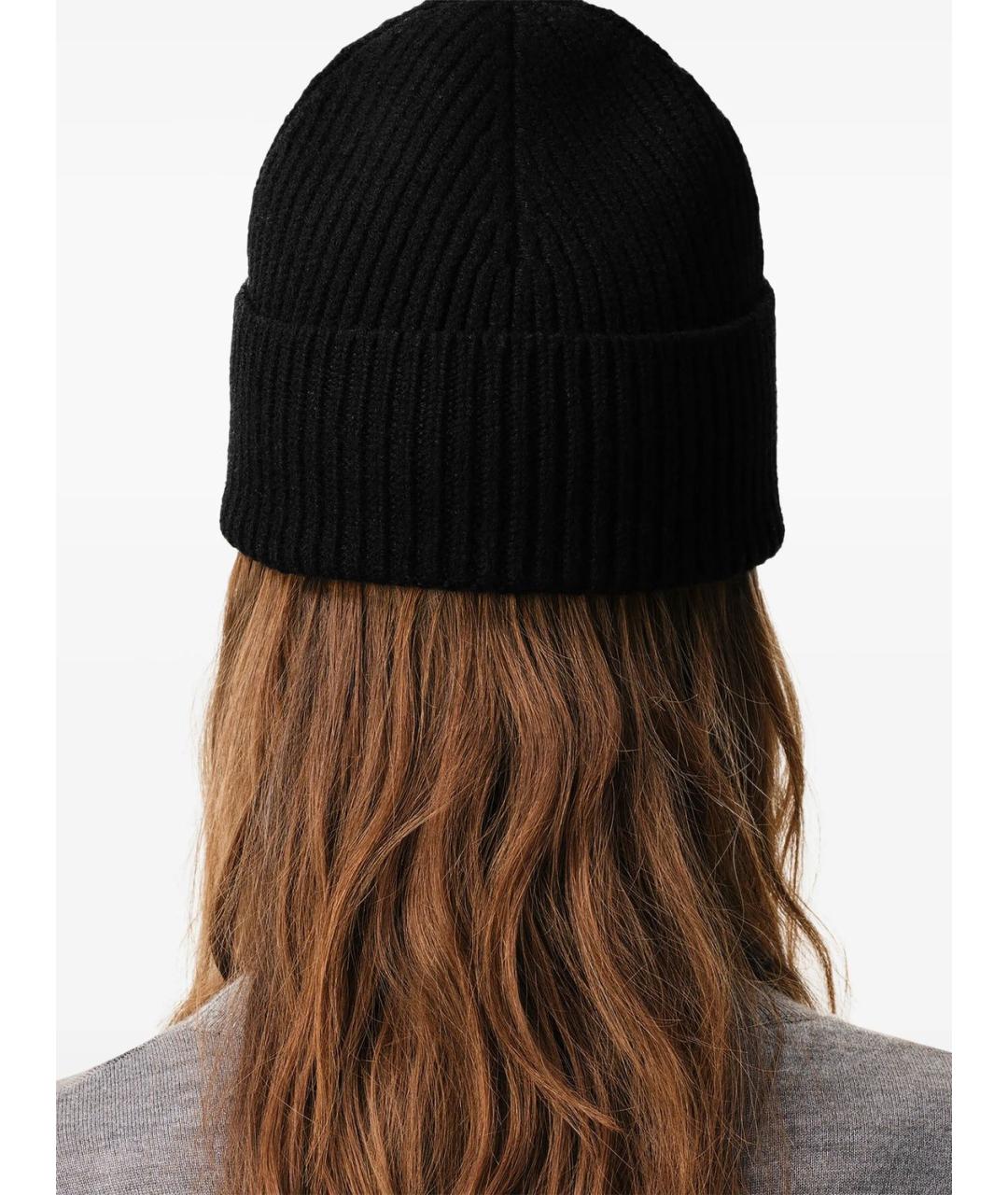Ami Paris Черная шерстяная шапка, фото 3