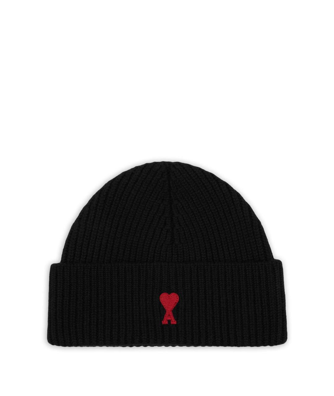 Ami Paris Черная шерстяная шапка, фото 1