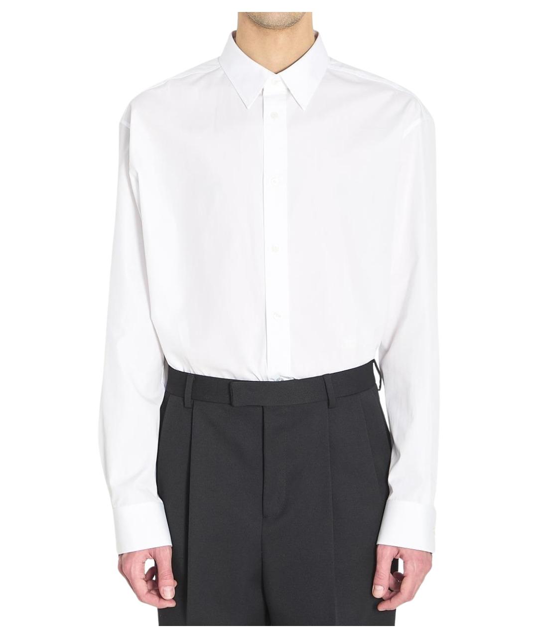 CELINE Белая хлопковая классическая рубашка, фото 1