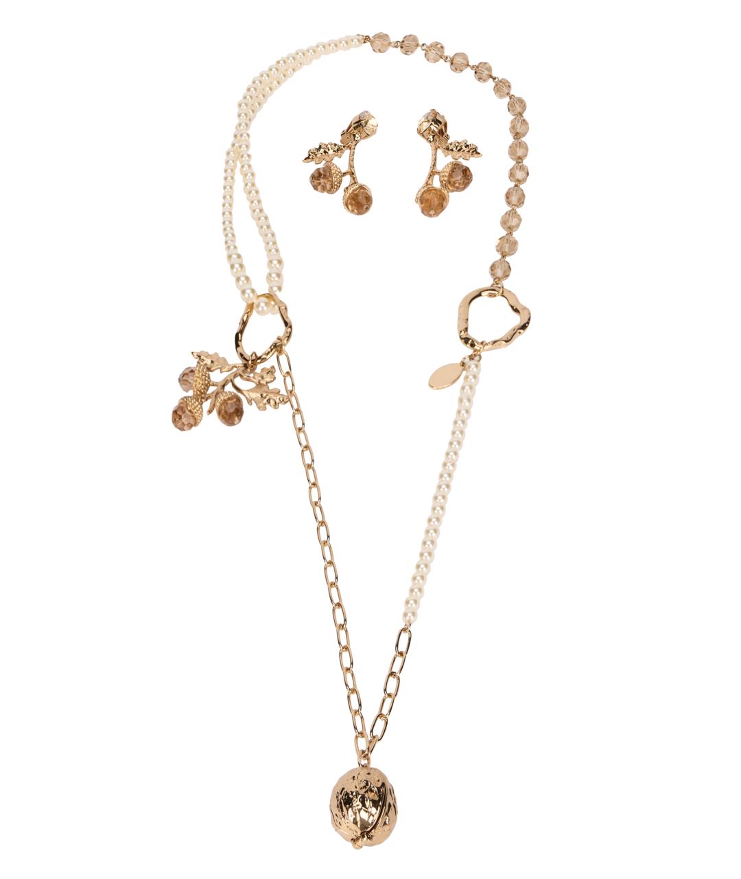 WEEKEND MAX MARA Золотая металлическая подвеска, фото 1