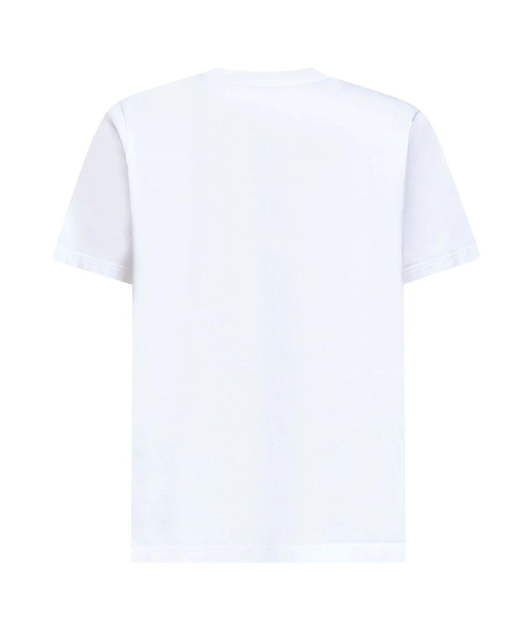 CASABLANCA Белая хлопковая футболка, фото 2