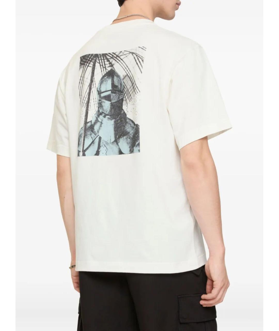 BURBERRY Белая хлопковая футболка, фото 3